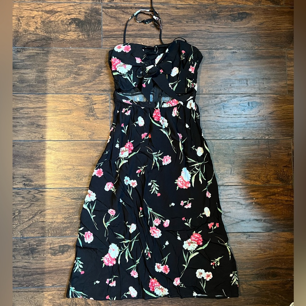 Trixxi Black Floral Dress